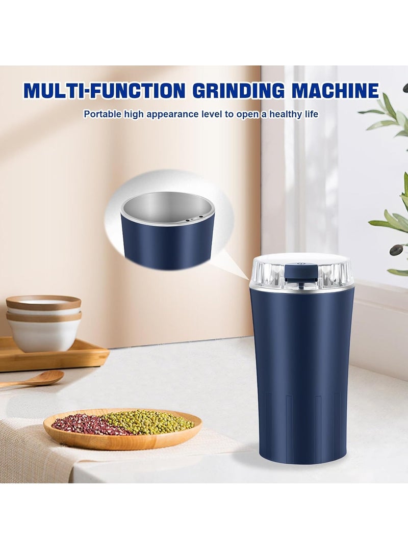 TIGER Electric Coffee Grinder 300W, Multifunctional Espresso Bean and Spice Grinder with Stainless Steel Blades for Coffee Beans, Spices, Herbs, Nuts – Powerful, Durable & Efficient for Home Use, Easy to Clean, Ideal for Freshly Ground Coffee and Spice Blends  - Image 3