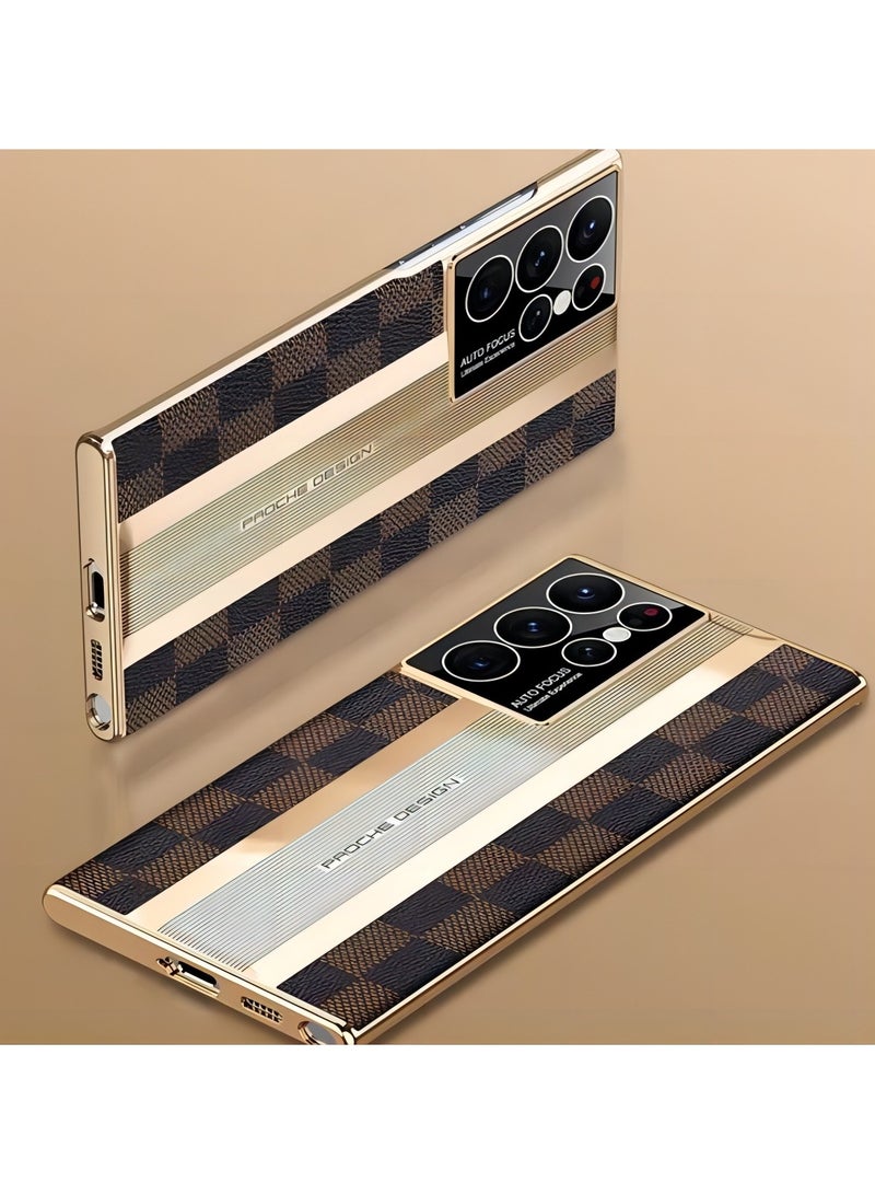For Samsung Galaxy S23 Ultra High-end Leather Mobile Phone Case All-inclusive Lens Protection Cover - Image 2