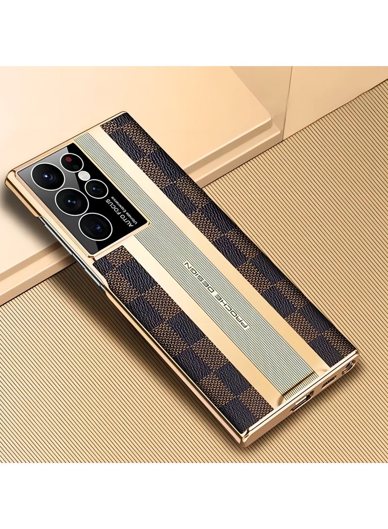 For Samsung Galaxy S23 Ultra High-end Leather Mobile Phone Case All-inclusive Lens Protection Cover - Image 3