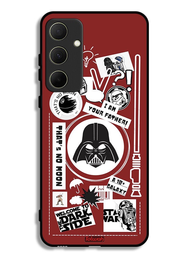 Tolwak Samsung Galaxy A35 5G Protective Case Cover Welcome To The Dark Side Sticker - Image 1