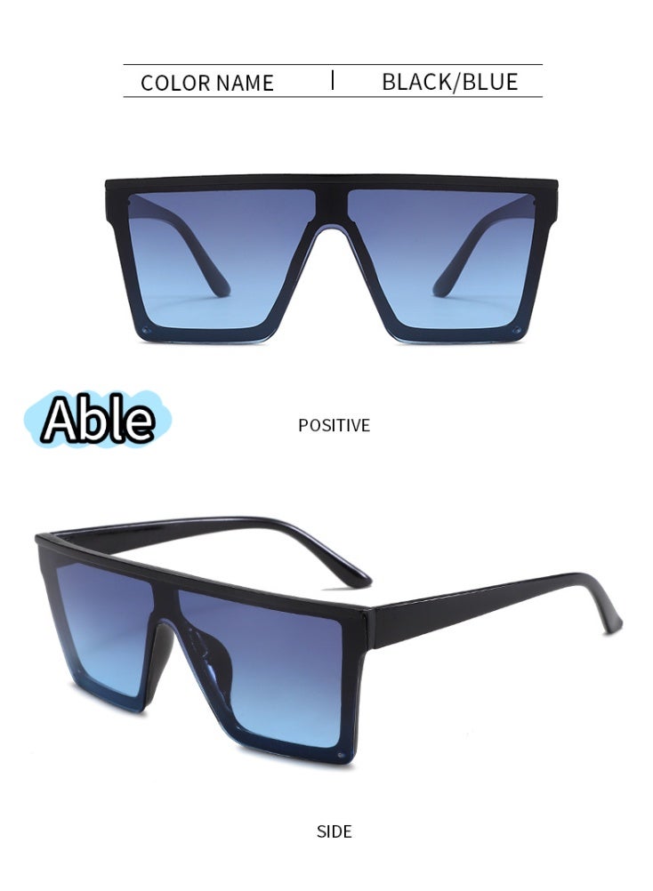 ABLE 【2025New Glasse】Polarized Large Frame Sunglasses - UV400 UV Protection, High-Definition Anti-Glare, Black Frame - Suitable for Fishing/Driving/Travel, Slimming Face Shape, Fashion Accessory - Image 2