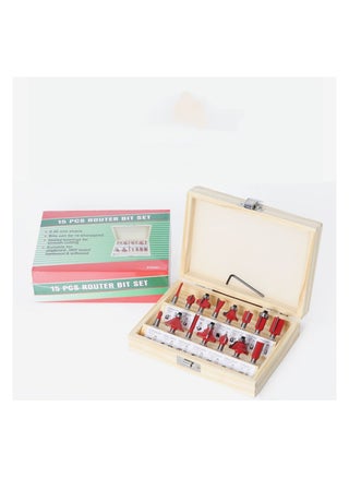 Router Bits Set 1/4 Shank, 15 Pieces Tungsten Carbide Router Bit Professional Woodworking Tools for Woodworker and Beginner - pzsku/ZD2B1B2EDE0AA95474F8BZ/45/_/1718017393/76902766-839e-499a-a4f6-e4553d15e781