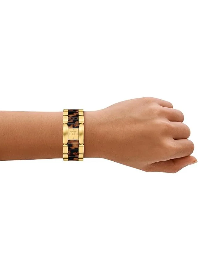 Michael Kors MK7591 Analog Watch with Gold Plated Metal Bracelet