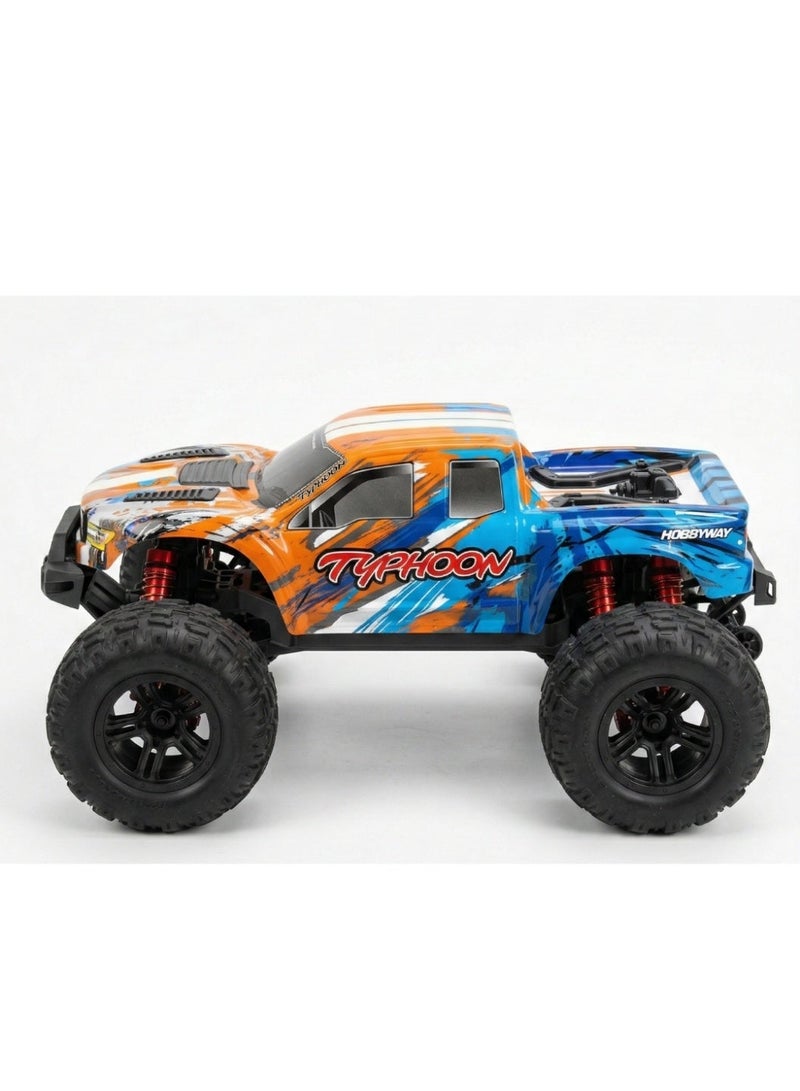 تايفون Mytoys Hobbiway Typhoon Orange - High-Speed RC Off-Road Desert Racing Car 4WD MT660 1/10  – 2.4GHz Remote Control - Image 3