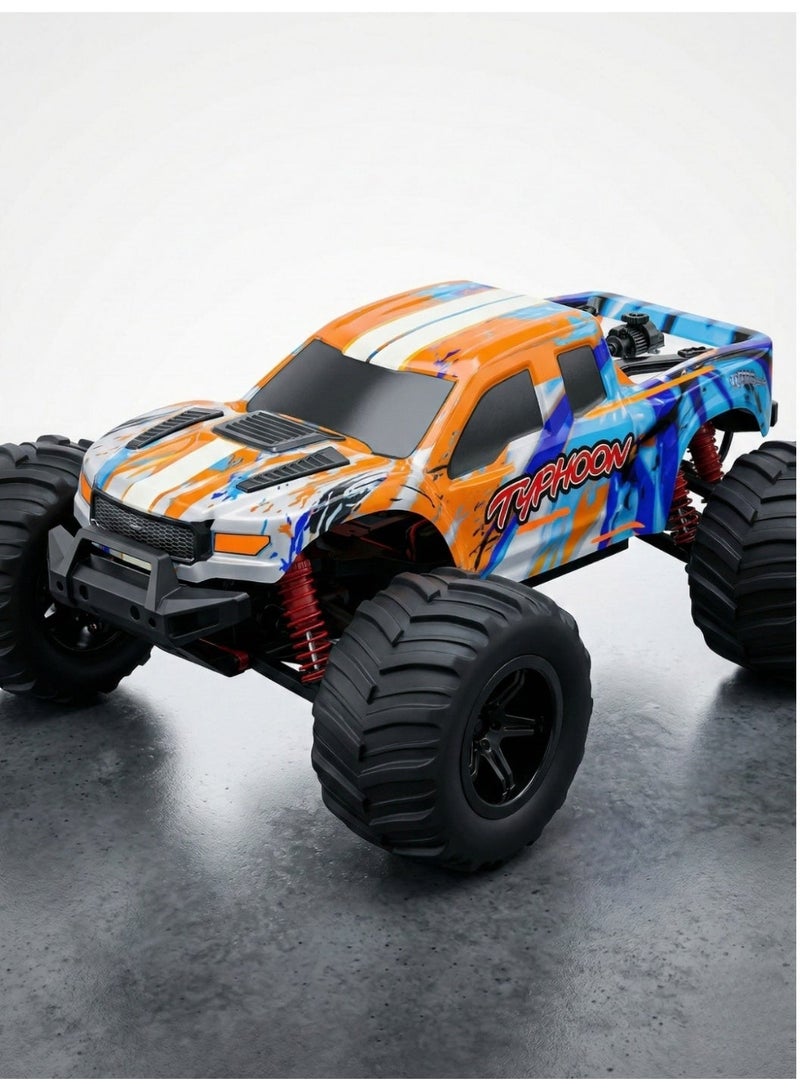 تايفون Mytoys Hobbiway Typhoon Orange - High-Speed RC Off-Road Desert Racing Car 4WD MT660 1/10  – 2.4GHz Remote Control - Image 1