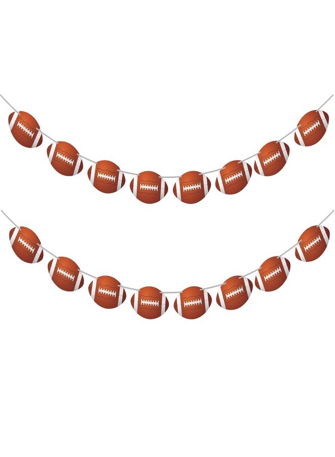 Oarkive 2pcs Football Party Decorations Football Banner Assembled Football Garland Paper Cutouts Football Party Banners for Football Decorations for Football Classroom Decor Sports Theme Birthday Office Party - Image 1