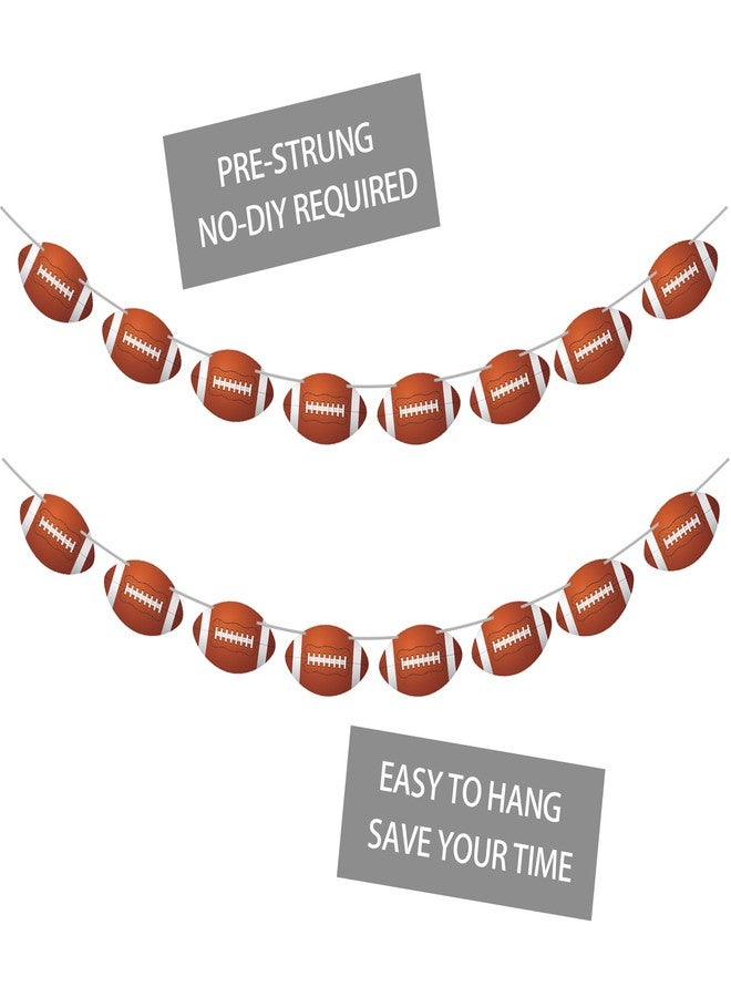 Oarkive 2pcs Football Party Decorations Football Banner Assembled Football Garland Paper Cutouts Football Party Banners for Football Decorations for Football Classroom Decor Sports Theme Birthday Office Party - Image 4