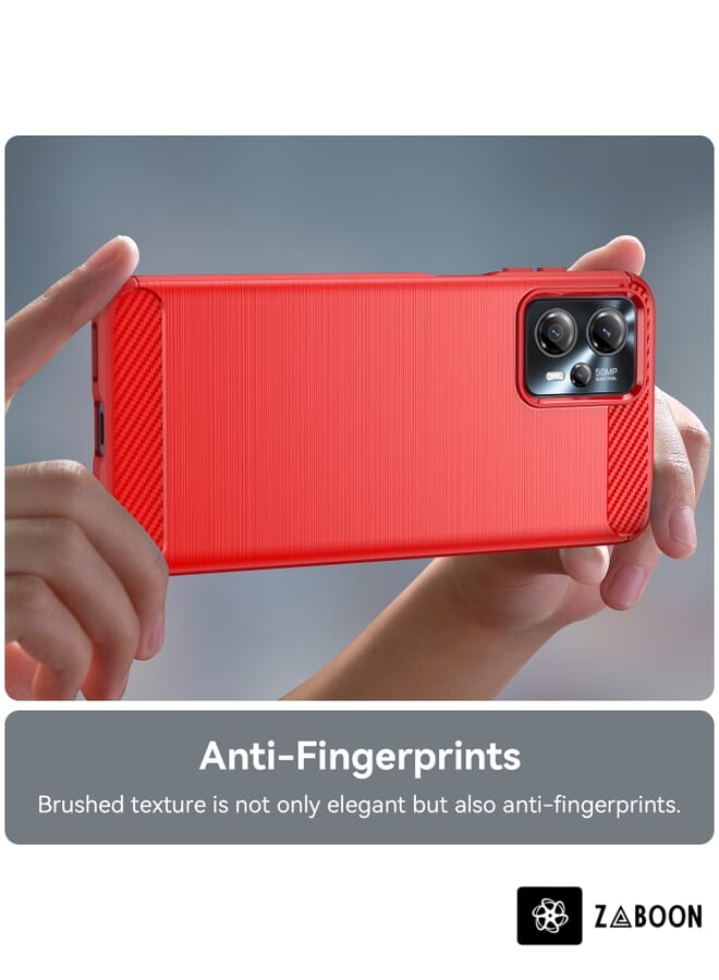 Zaboon Protective Case Cover For Motorola Moto G23 Brushed Texture Carbon Fiber TPU - Image 4