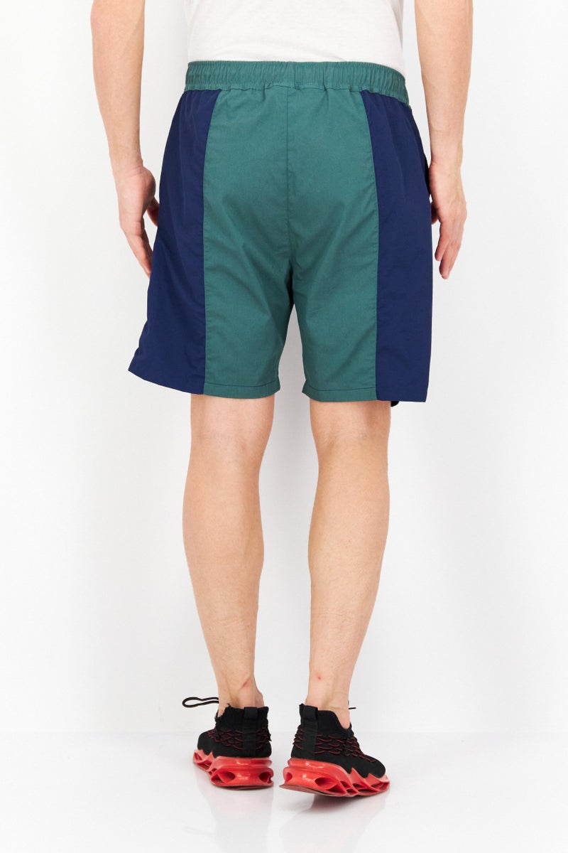 FILA Men Sportswear Fit Drawstring Two Tone Outdoor Shorts, Green  - Image 4