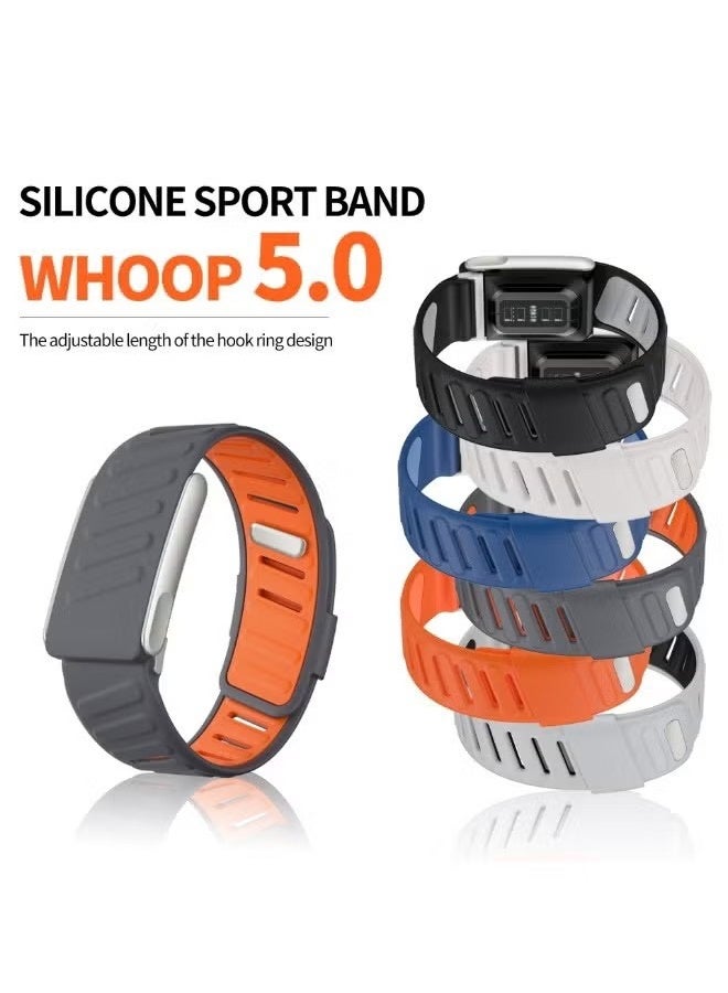HAVEN Rugged Comfort Silicone Wristband Compatible with WHOOP 5 | Whoop MG Band, Waterproof and Sweatproof, for Men Women with Metal Frame Connector - Image 5