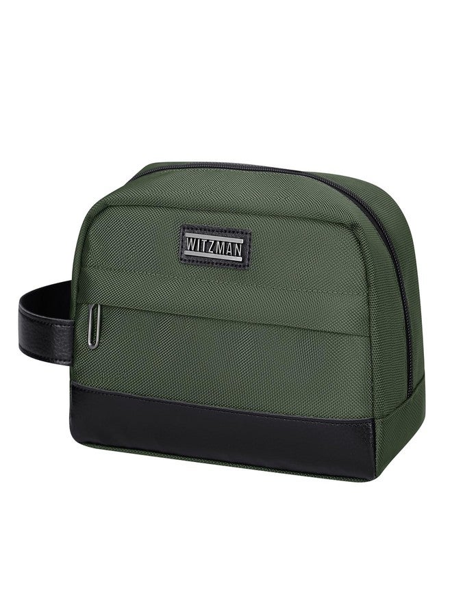 WITZMAN Toiletry Bag for Men Women Lightweight Hanging Travel Bathroom Bag Water-resistant Dopp Kit Shaving Bag Cosmetic bag （B692 Army Green） - Image 1