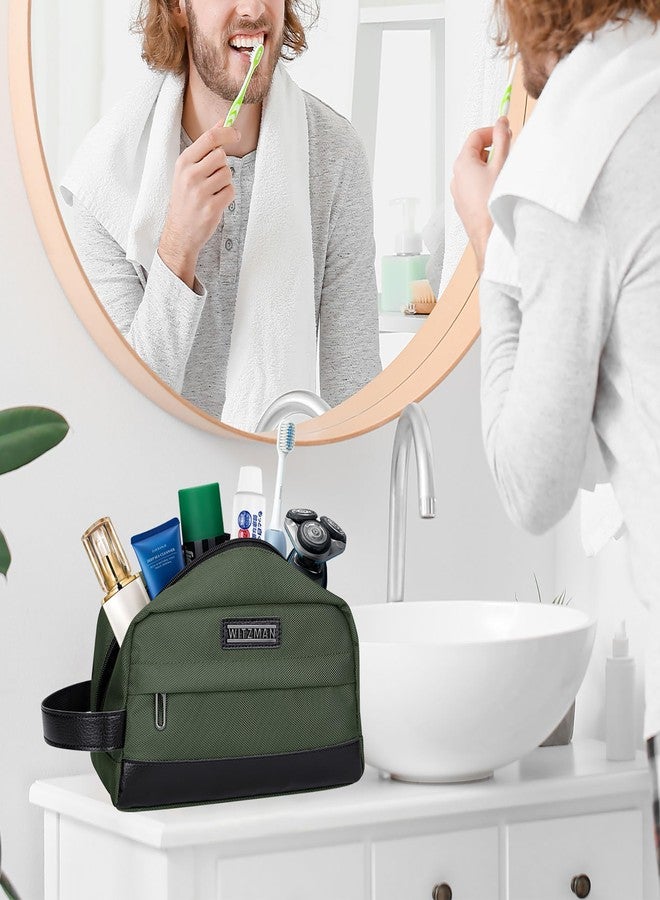 WITZMAN Toiletry Bag for Men Women Lightweight Hanging Travel Bathroom Bag Water-resistant Dopp Kit Shaving Bag Cosmetic bag （B692 Army Green） - Image 2
