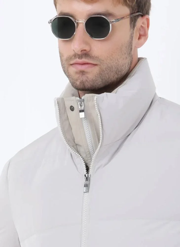 Kip Stone Regular Fit Turtleneck Casual Weaving Coat