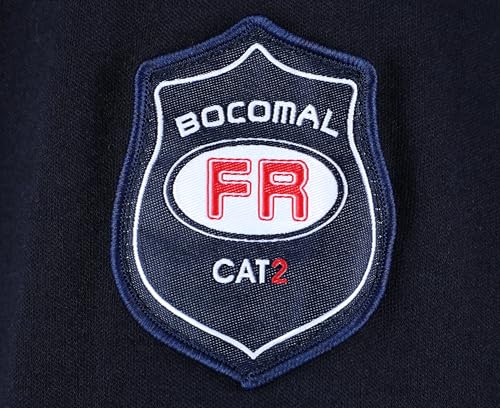 BOCOMAL FR Shirts Flame Resistant Shirt 5.5oz 100% Cotton Navy Light Weight CAT2 Fire Retardant Henley Shirts - Image 5