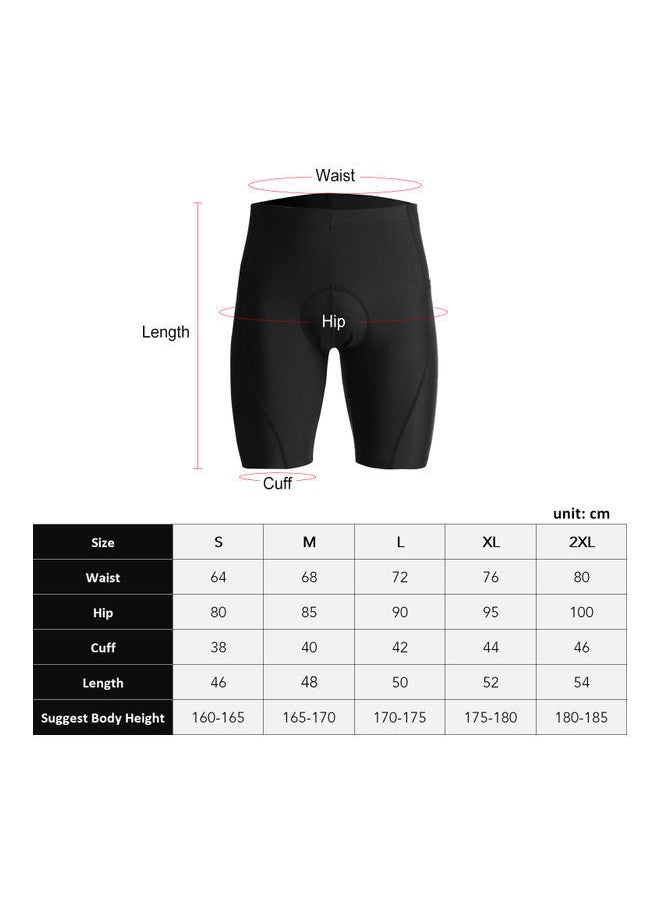 NIBEMINENT Men Cycling Breathable Quick Dry Padded Shorts M  - Image 2