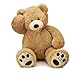 MorisMos Smiling Giant Teddy Bear 39inch Big Stuffed Animal Bears with Large Footprints Plush Gift Kids Girlfriend Boyfriend Light Brown - Image 4