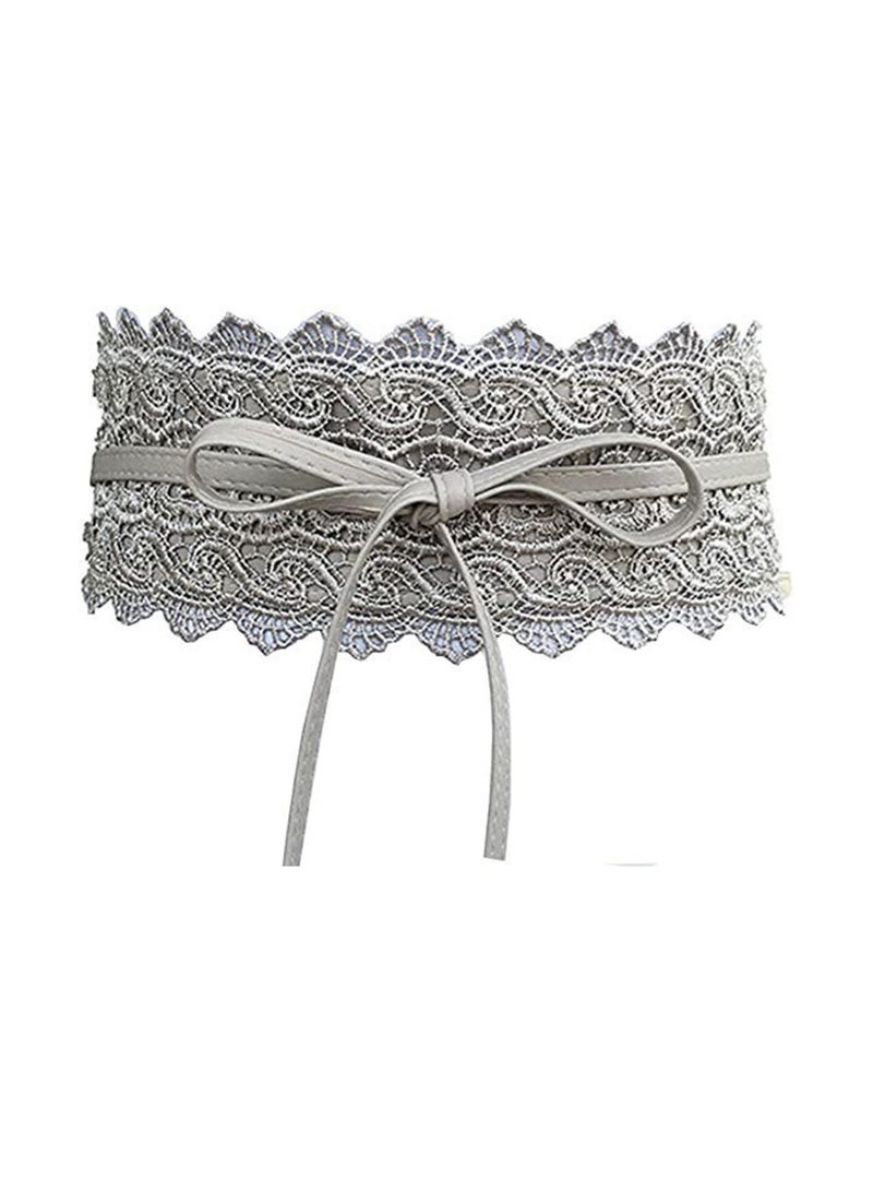 Women Belt Lace Wide Belt Boho Belt Ladies Waist Dress Belt - Image 1