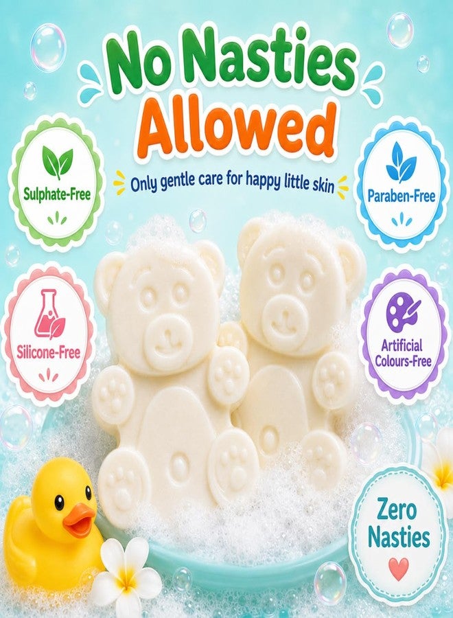 Puddles Baby Soap Pack of 2 (180g) | Gentle Baby Bath Soap with Ghee, Coconut Milk, Almond Oil & Vitamin E | Moisturising & Mild Daily Cleansing Bar for Babies - Image 5