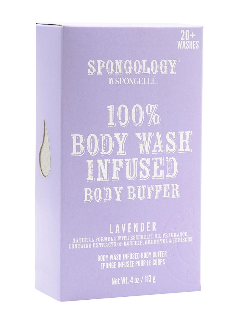 Spongelle Spongology Lavender Body Buffer - 20+ Luxurious Washes - Image 1