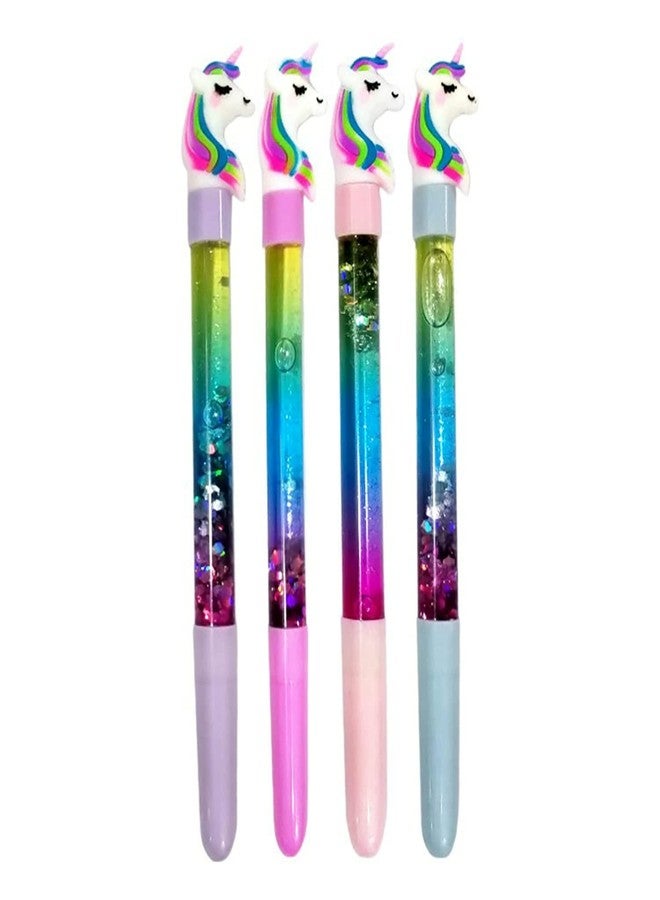 SAMVARDHAN Set - 4 pcs Designer Unicorn Fairy Magic Wand Pen Longer & Prettier - Image 1