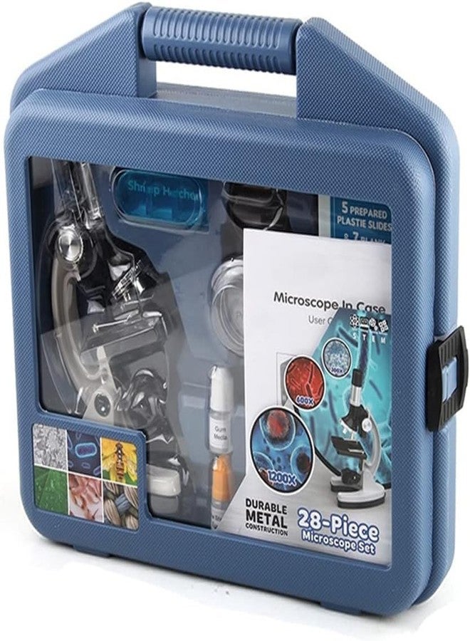 PN AVAN Kids Microscope Science Kit for Age 6+ Years | 1200X Educational Microscope Set with 28 Accessories, Prepared Slides & Storage Case | STEM Learning Toy for Boys & Girls - Image 4