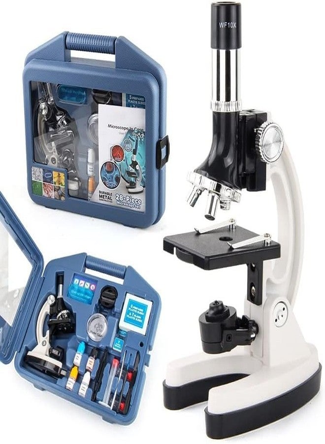 PN AVAN Kids Microscope Science Kit for Age 6+ Years | 1200X Educational Microscope Set with 28 Accessories, Prepared Slides & Storage Case | STEM Learning Toy for Boys & Girls - Image 1