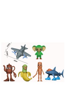 Y&D 6 pcs Tutu Sahur Action Figure Toys For Fans  Series Figures Model Birthday Cake Toppers  - Image 2