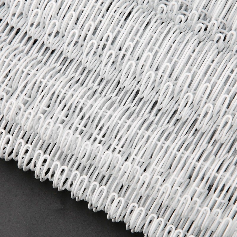 Double Loop Wire Binding Spines 14.3mm*34 Teeth White 100 Pieces: Eco-Friendly Nylon Coated Corrosion Resistant - High Tension Easy To Use Wire Binding For Desk Calendar Notebook Loose-Leaf Binding - Image 1