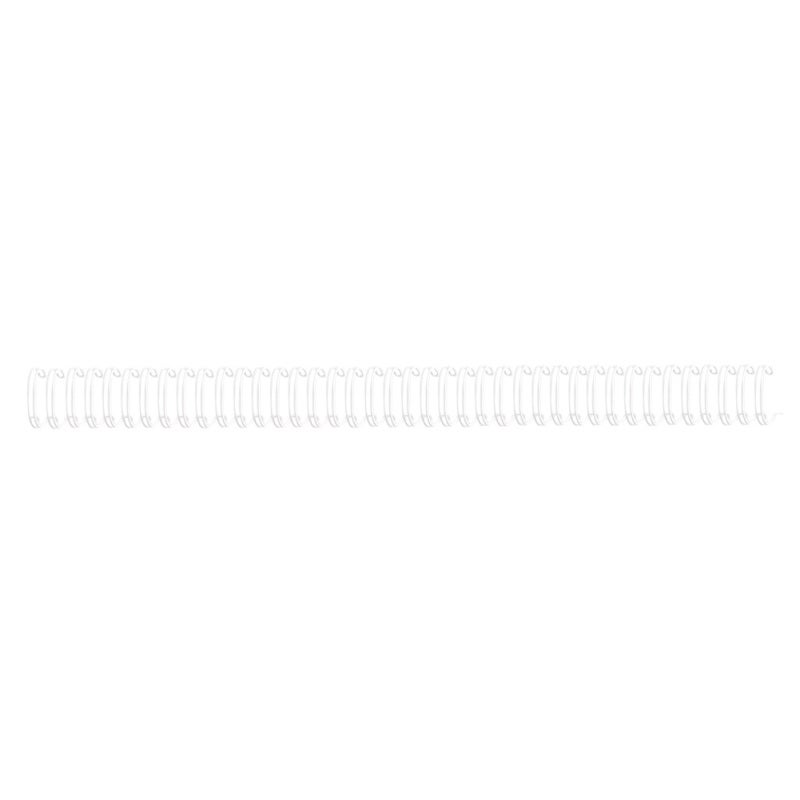 Double Loop Wire Binding Spines 14.3mm*34 Teeth White 100 Pieces: Eco-Friendly Nylon Coated Corrosion Resistant - High Tension Easy To Use Wire Binding For Desk Calendar Notebook Loose-Leaf Binding - Image 4