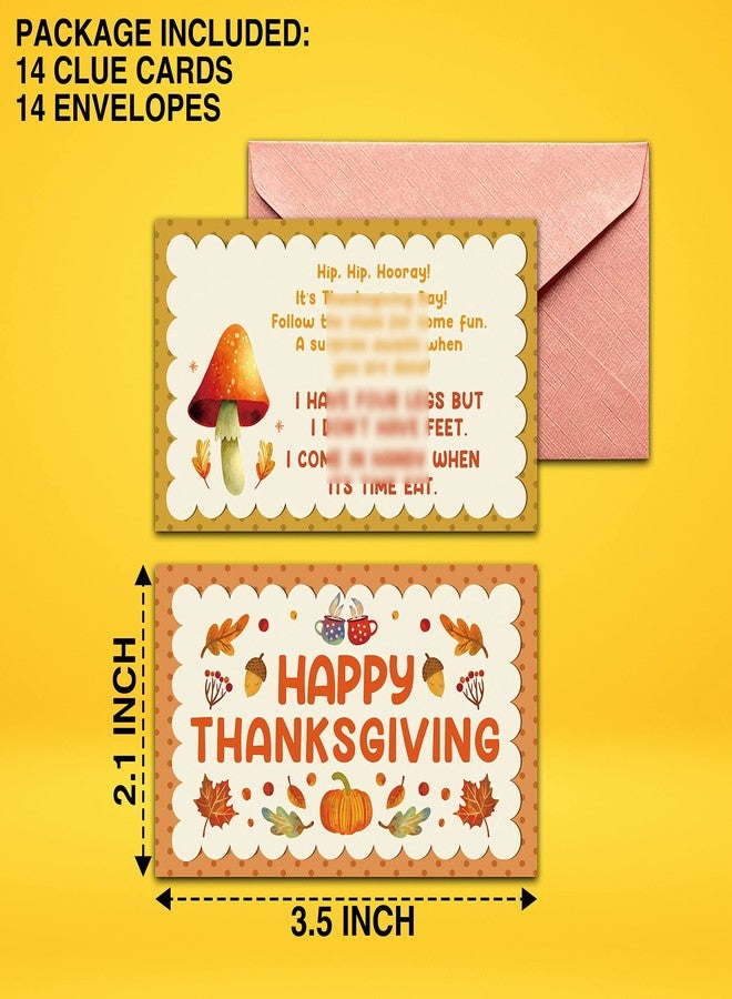 Levitatinyear Thanksgiving Treasure Hunt Clues - Fall Scavenger Hunt Clues - Outdoor Indoor Autumn Harvest Riddles - Turkey Party Games for Adults - Thanksgiving's Day Activities & Decorations (14 Pack)-01 - Image 4