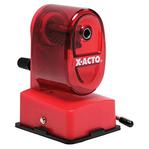 X-ACTO Bulldog Manual Pencil Sharpener w/Vacuum Mount, Colors May Vary, 1 Count - Image 2