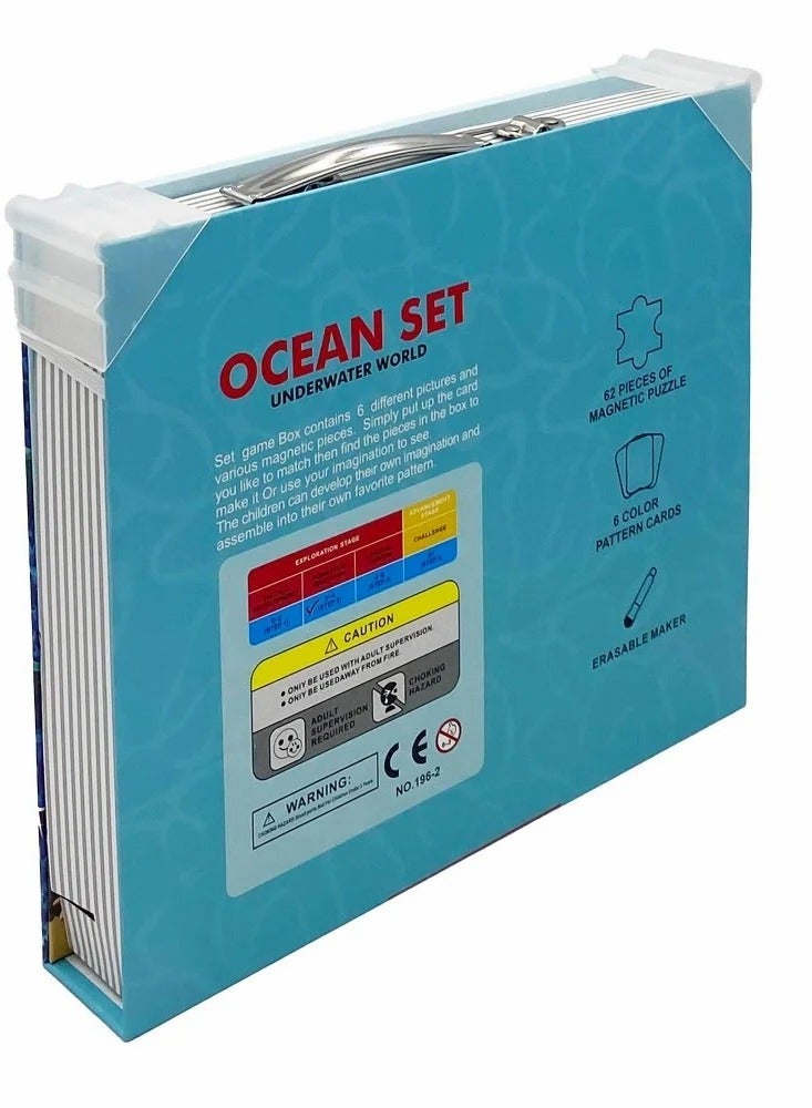 Magnetic Ocean Puzzle Box – 62 Educational Pieces for Kids  - Image 2