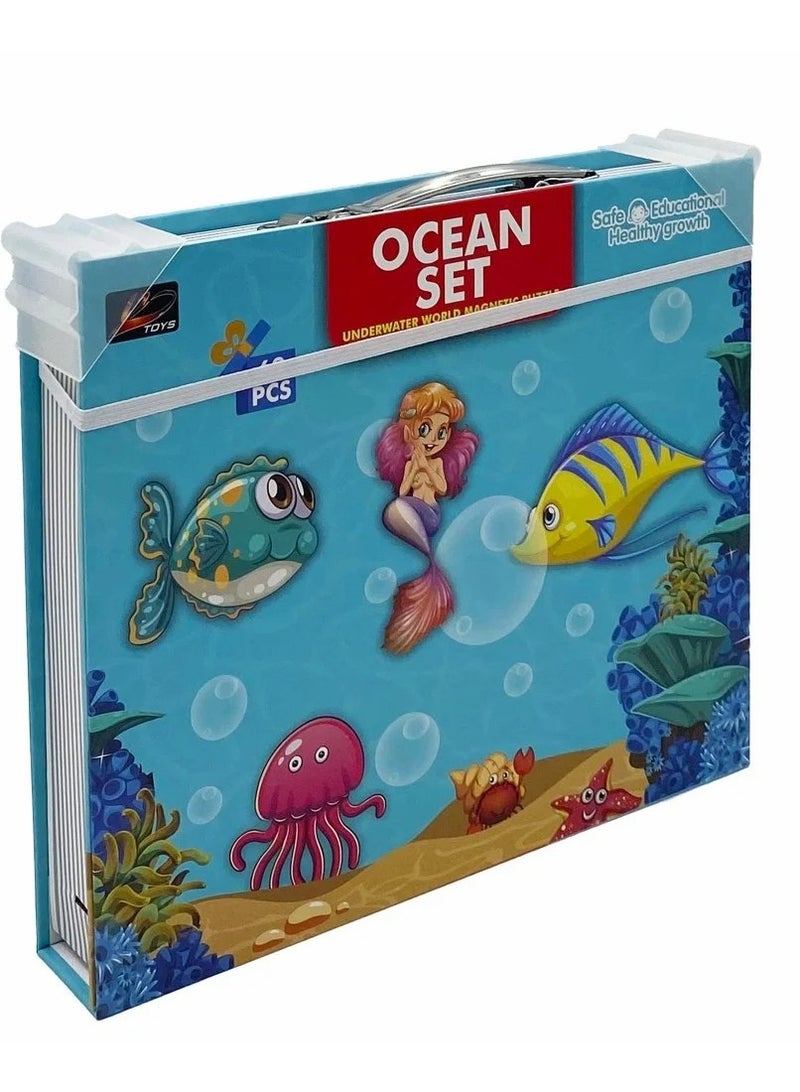 Magnetic Ocean Puzzle Box – 62 Educational Pieces for Kids  - Image 3