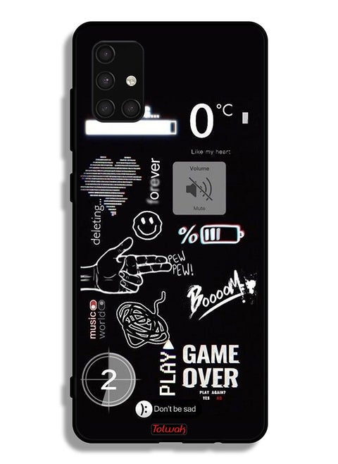 Samsung Galaxy A71 4G Protective Case Cover Game Over Pew Pew