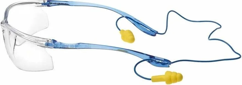 3M Tora 71511-00000M Ccs PC (Earplugs Can Be Installed) As/af Protective Work Safety Glasses