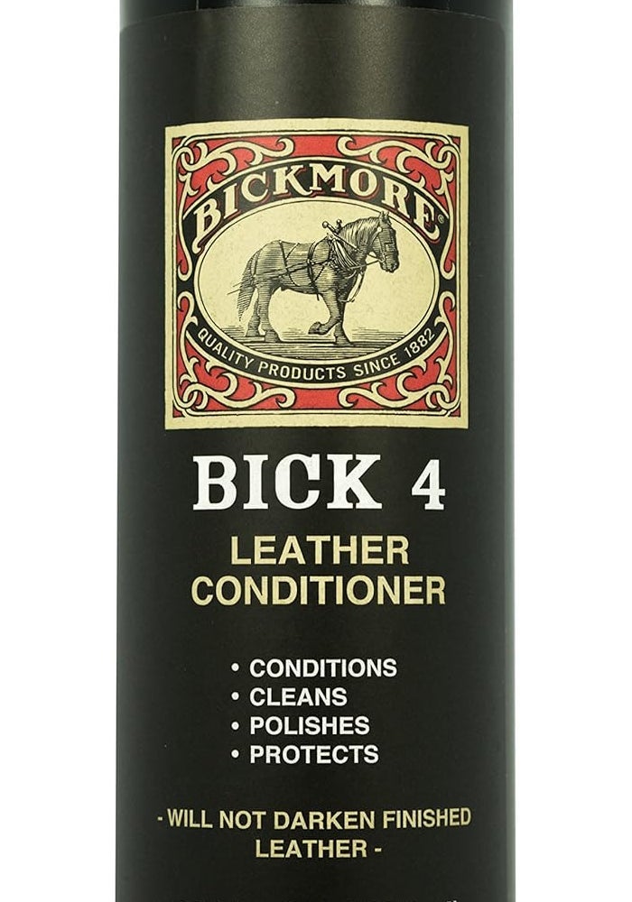 Bickmore منظف ومكيف جلد بيك 4 16 أونصة لن يغمق الجلد آمن لجميع ملابس الجلد والأثاث والسترات والأحذية وداخل السيارات والحقائب وجميع ملحقات الجلد الأخرى - Image 1