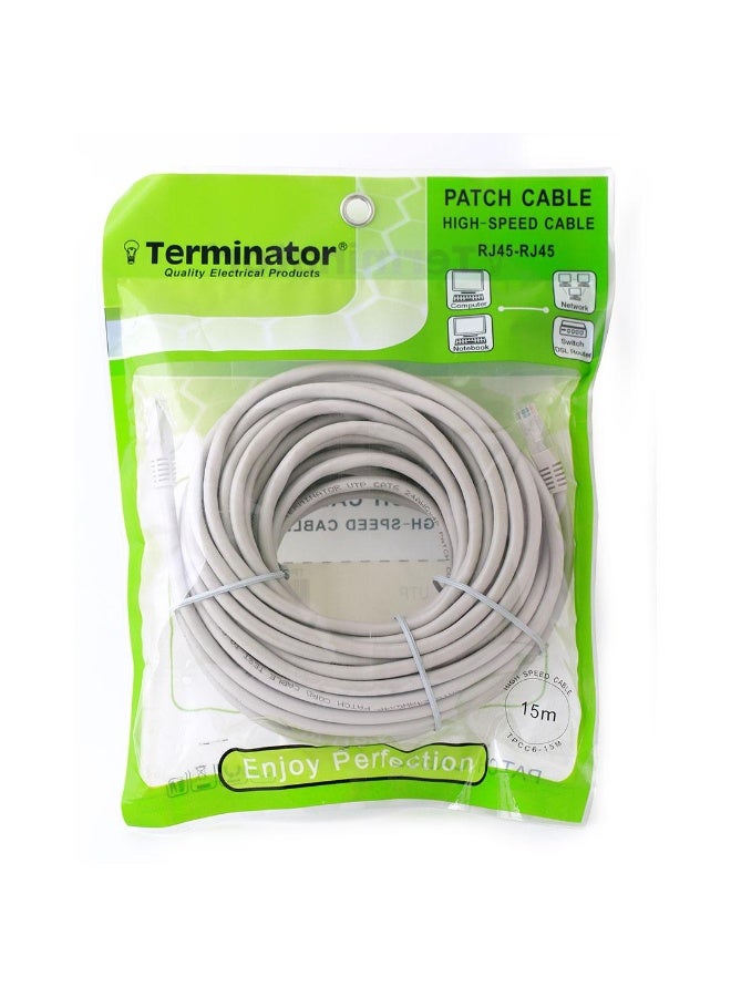Terminator Terminator TPCC6‑15M – 15 m High-Speed CAT6 Ethernet Patch Cord  - Image 1
