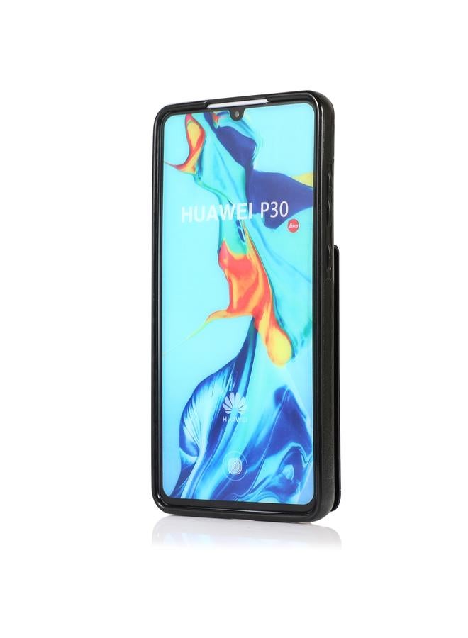 اس-توب جراب لهاتف Huawei P30 بلون سادة مصنوع من مادة PC + TPU مع حامل وفتحات للبطاقات - Image 3