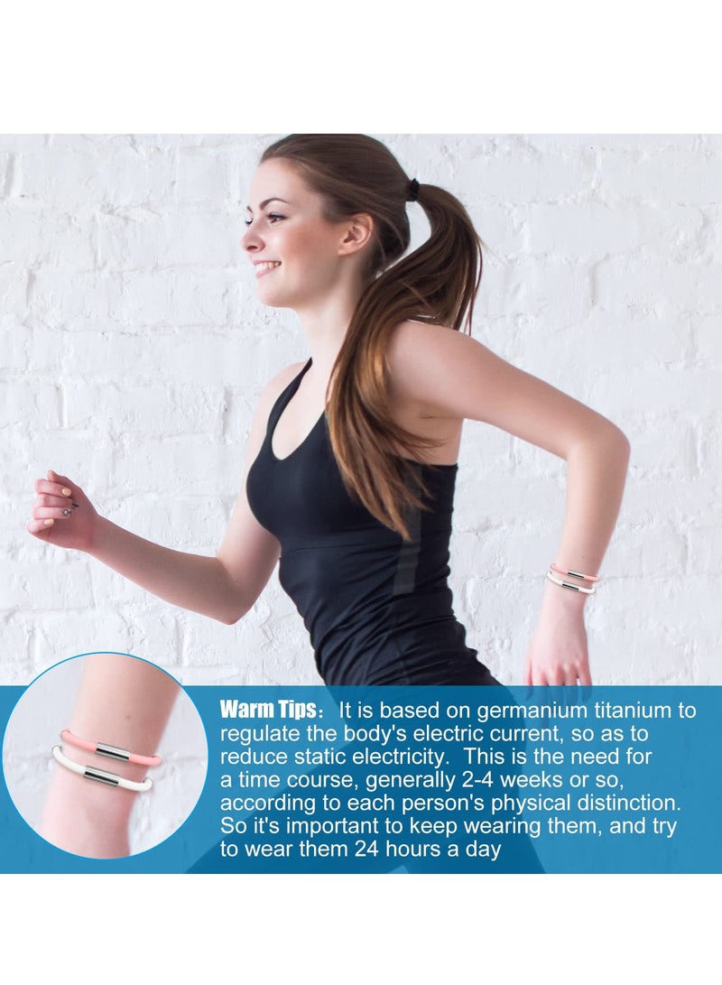 Barakah 6 Pcs Magnetic Silicone Bracelets for Balance and Vertigo Relief Unisex Sports in 6 Colors - Image 3