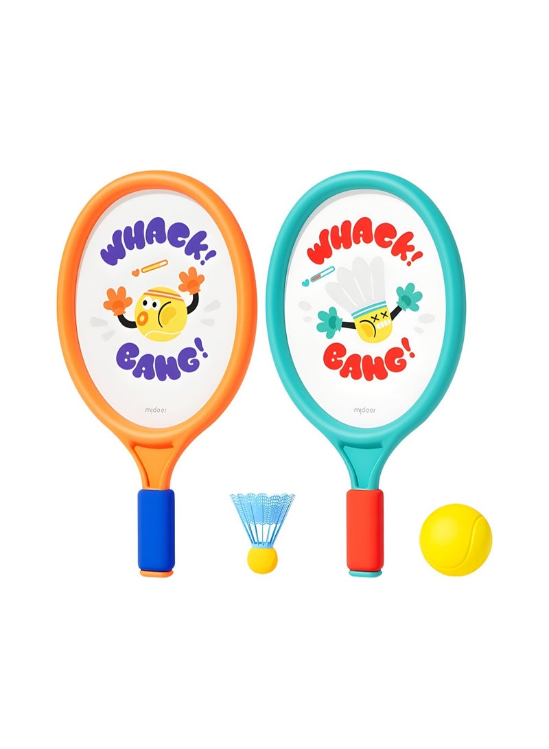 Generic Toy Set Beach Toys Children's Outdoor Toys Children's Toys Outdoor Children's Sports Toys Children's Tennis Racket Outdoor Toys Plastic Sports Toys Children's Badminton Toy Ball  - Image 1