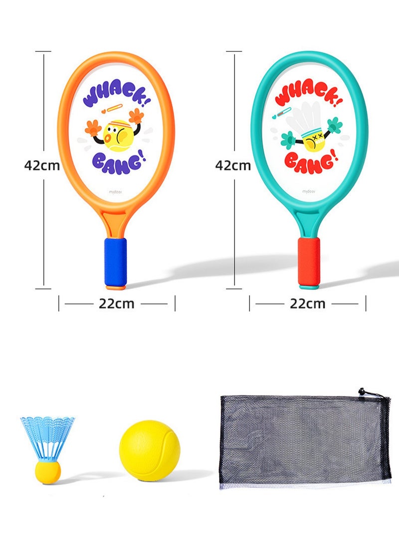 Generic Toy Set Beach Toys Children's Outdoor Toys Children's Toys Outdoor Children's Sports Toys Children's Tennis Racket Outdoor Toys Plastic Sports Toys Children's Badminton Toy Ball  - Image 2