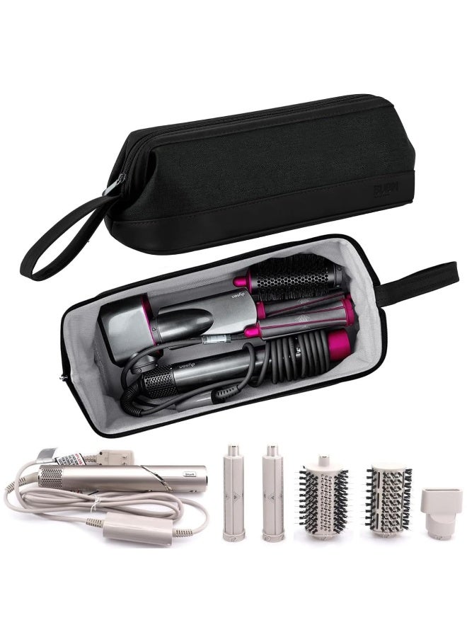 1pcs أسلوب الشعر أدوات القضية، compatiable مع دايسون Airwrap / القرش فليكس أسلوب التخزين المنزلي لمجفف الشعر فرشاة الشعر مصمم، Mutifunction مستحضرات التجميل كيس ماكياج (أسود) - Image 4