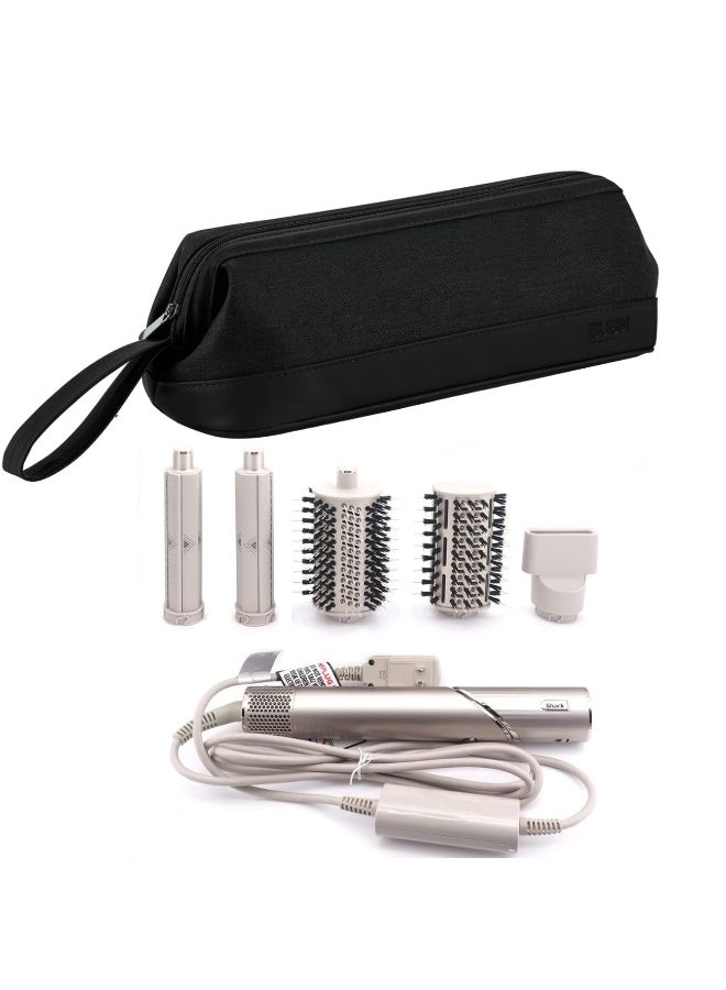 1pcs أسلوب الشعر أدوات القضية، compatiable مع دايسون Airwrap / القرش فليكس أسلوب التخزين المنزلي لمجفف الشعر فرشاة الشعر مصمم، Mutifunction مستحضرات التجميل كيس ماكياج (أسود) - Image 1
