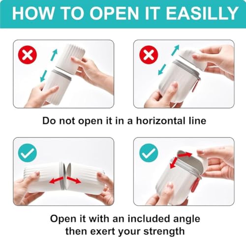 HEMIZA Plastic Capsule Shape Travel Toothbrush Holder with Soap Case – Waterproof Leak-Proof Combo for Camping, Bathroom & School Trip – Compact, Durable Storage Kit – White (HE - STC+SC) - Image 4