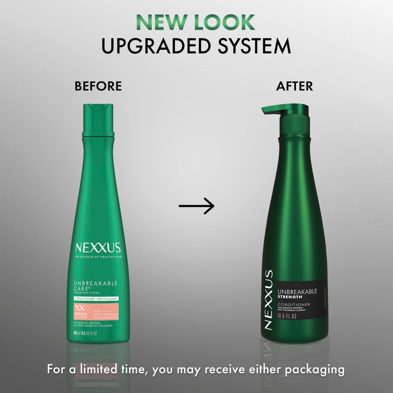 Nexxus Unbreakable Care Thickening Conditioner with Keratin, Collagen, Biotin for Fine and Thin Hair 13.5 oz - Image 3