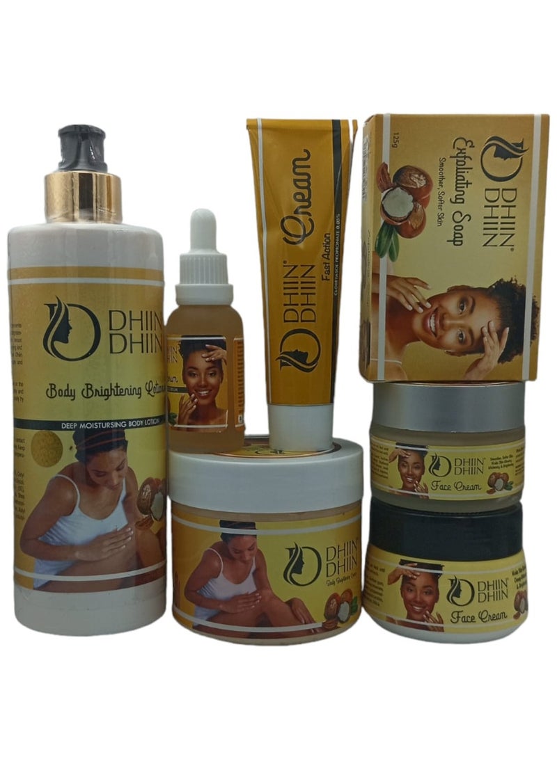 DHIN DHIN A lightening and whitening skin care set consisting of 7 pieces