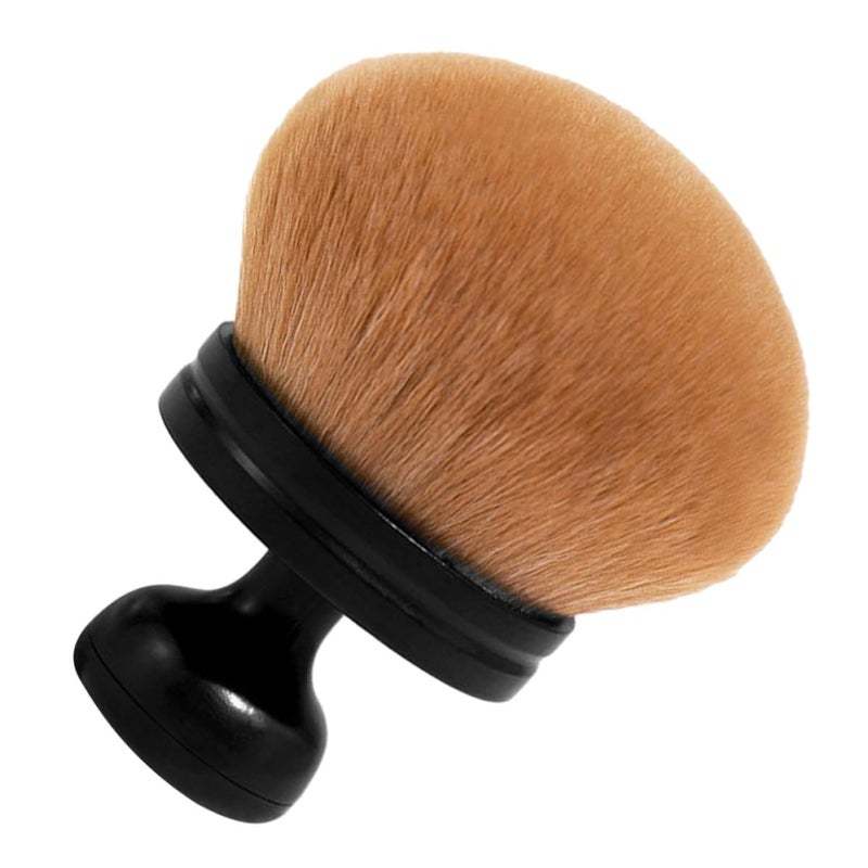 Multifunctional Blush and Setting Powder Brush Large Size Soft Fluffy Black Makeup Brush for Women for Loose Powder Application - Image 1
