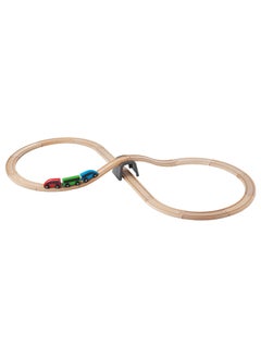 Generic Basic Train Set - Multicolour, Wooden Toy Train Set for Kids 20-Piece 