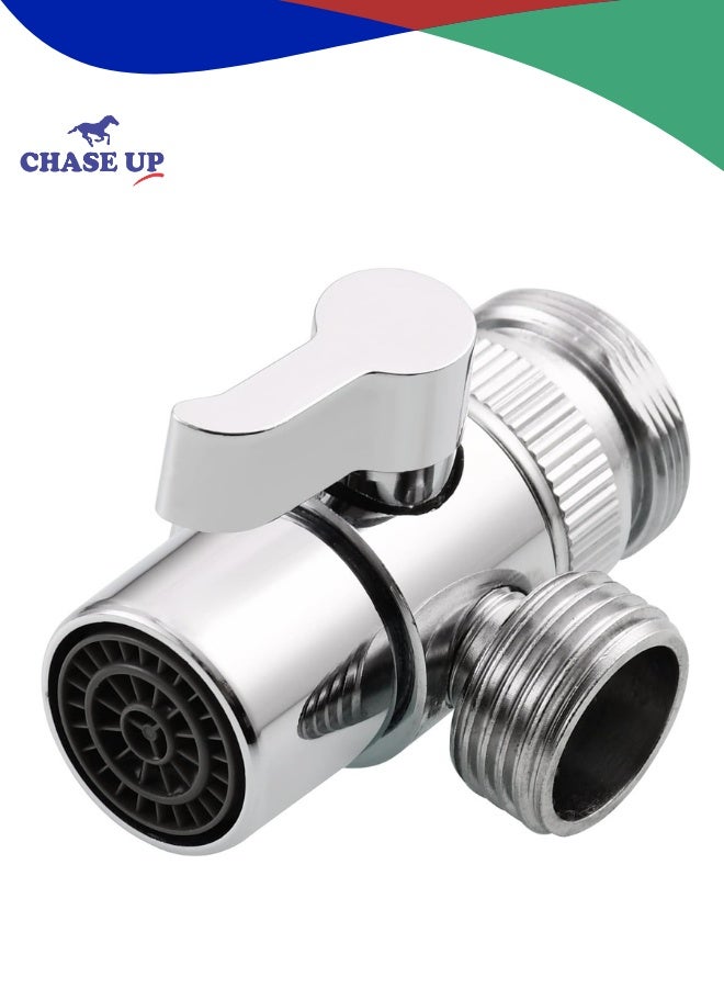 Chase Up Brass Diverter Valve for Kitchen Sink Faucet or Bathroom Basin Tap, Faucet Replacement Part M22 X M24, SBA021 - Image 1