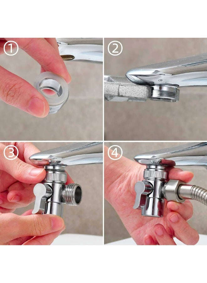 Chase Up Brass Diverter Valve for Kitchen Sink Faucet or Bathroom Basin Tap, Faucet Replacement Part M22 X M24, SBA021 - Image 5